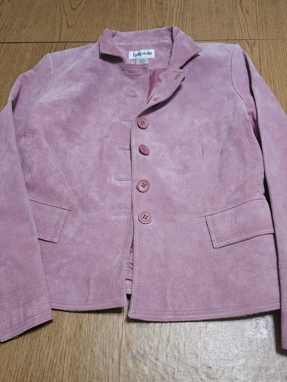 Bagatelle Vintage 90s Pink Leather Jacket 10